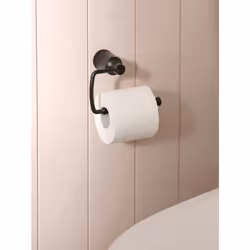 Moen YB2108BL Dartmoor Single Post Toilet Paper Holder  Matte Black