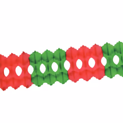 Beistle 55035-RG, Garland, Red, Green, 1 pc(s)