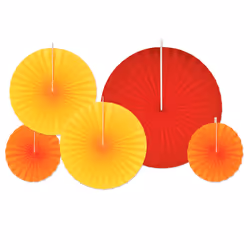 Beistle 90302, Red, Gold, Orange, Assorted colours, Yellow, 5 pc(s)