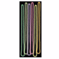Beistle 52131-ASST, Fancy dress beads, Assorted colours, 6 pc(s)
