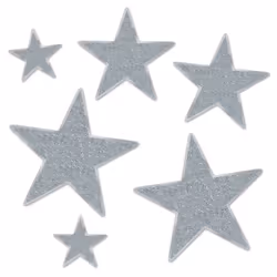 Beistle 57857-S, Silver, 6 pc(s)