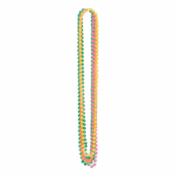 Beistle 53524, Fancy dress beads, Assorted colours, 6 pc(s)
