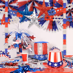 Beistle 55180-RWB party decoration Garland