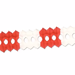 Beistle 55035-RW, Garland, Red, White, 1 pc(s)