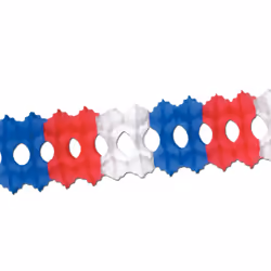 Beistle 55036-RWB, Garland, Red, Blue, White, 1 pc(s)