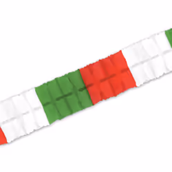 Beistle 55628-RWG, Garland, Red, White, Green, 1 pc(s)