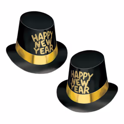 Beistle 88618C25G, Fancy dress hat, Gold, 1 pc(s)