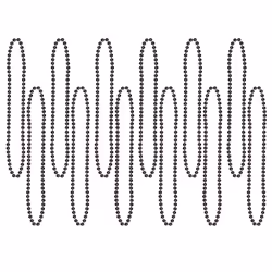 Beistle 50570-BK, Fancy dress beads, Black, 12 pc(s)