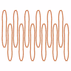 Beistle 50570-O, Fancy dress beads, Orange, 12 pc(s)
