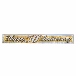 Beistle 50888-GD, Bunting banner, Gold, 1 pc(s)