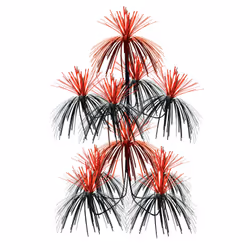 Beistle 50309-BKR, Red, Black, 1 pc(s)