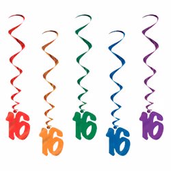 Beistle 57551-16, Assorted colours, 5 pc(s)