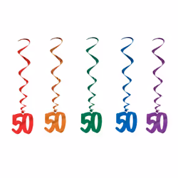 Beistle 57551-50, Assorted colours, 5 pc(s)