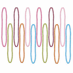 Beistle 50570-BRT, Fancy dress beads, Assorted colours, 12 pc(s)