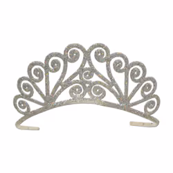 Beistle 60640-S, Fancy dress tiara, Silver, 1 pc(s)