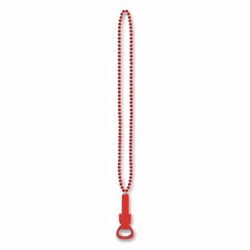 Beistle 54651-R, Fancy dress beads, Red, 1 pc(s)