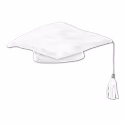 Beistle 50004-W, Fancy dress hat, White, 1 pc(s)