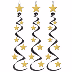 Beistle 50059-BKGD, Gold, Black, 3 pc(s)