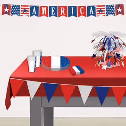 Beistle 50700-RWB party decoration Bunting banner