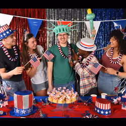 Beistle 50702-RWB party decoration Bunting banner