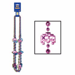 Beistle 57263, Fancy dress beads, Assorted colours, 3 pc(s)