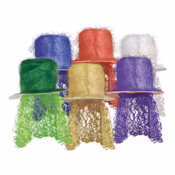 Beistle 60704-MC, Fancy dress hat, Assorted colours, 1 pc(s)