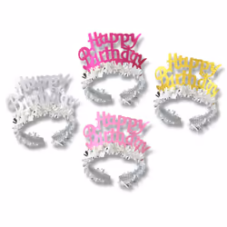 Beistle 66956, Fancy dress tiara, Assorted colours, 1 pc(s)