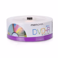 Memorex 32020030154 DVD+R 16x Eco Spindle Base 30 Pack