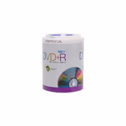 Memorex 16X DVD+R (100 PK) 100 pack DVD+R Tote (32020034438)