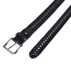 Tommy Hilfiger Men's Braided Belt  Black  30