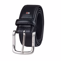 Tommy Hilfiger Men's Casual Jeans Belt Black Logo 32
