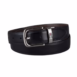 Tommy Hilfiger Men's Leather Reversible Belt (Pack of 1) Brown/black 34