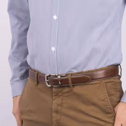 Tommy Hilfiger Men's Leather Reversible Belt (Pack of 1) Brown/black 34