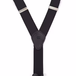 Tommy Hilfiger mens 32mm With Convertible Clip  Button and Strap apparel suspenders  Black  One Size US
