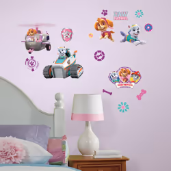 RoomMates Paw Patrol Girl Pups Peel And Stick Wall Decals