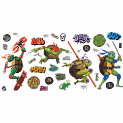 RoomMates Teenage Mutant Ninja Turtles: Mutant Mayhem Character Peel and Stick Wall Decals by RoomMates RMK5442SCS