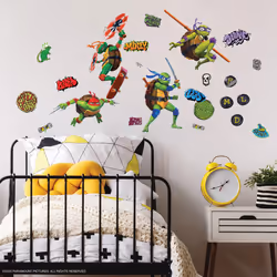 RoomMates Teenage Mutant Ninja Turtles: Mutant Mayhem Character Peel and Stick Wall Decals by RoomMates  RMK5442SCS