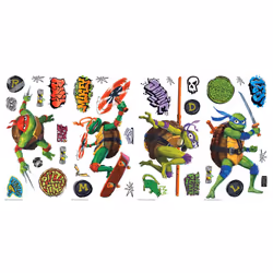 RoomMates Teenage Mutant Ninja Turtles: Mutant Mayhem Character Peel and Stick Wall Decals by RoomMates  RMK5442SCS