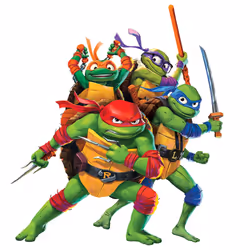 RoomMates RMK5443TBM Teenage Mutant Ninja Turtles Mutant Mayhem Group Giant Peel & Stick Wall Decals