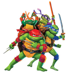 RoomMates RMK5443TBM Teenage Mutant Ninja Turtles Mutant Mayhem Group Giant Peel & Stick Wall Decals