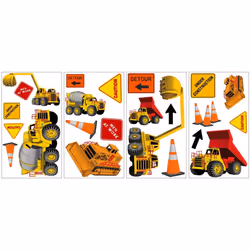 RoomMates RMK1007SCS Under Construction Peel and Stick Wall Decals