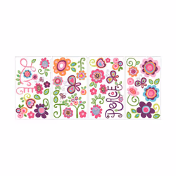 RoomMates RMK1649SCS Love Joy and Peace Quote Peel and Stick Wall Decals 10 inch x 18 inch