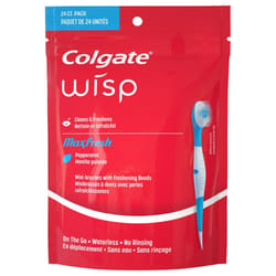 Colgate Wisp Portable Mini-Brush Max Fresh  Peppermint  2 Pack (24 Count)