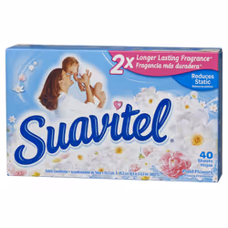 Suavitel Fabric Softener Dryer Sheets Field Flowers 40 Count