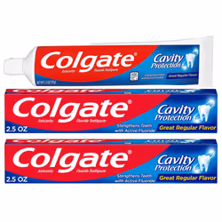 Colgate Cavity Protection Toothpaste with Fluoride - 2.5 ounce + 60% Free - 2 Pack