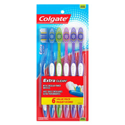 Colgate Extra Clean Full Head Toothbrush  Medium - 6 Count