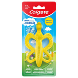Colgate  Baby Toothbrush & Teether Butterfly Yellow  1 Count