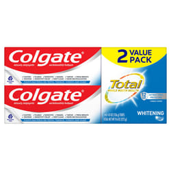 Colgate Total Toothpaste Whitening Gel  Whitening Mint  4.8 Ounce (Pack of 2)