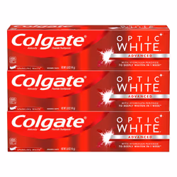 Colgate Optic White Whitening Toothpaste  Sparkling White - 5 ounce (3 Pack)