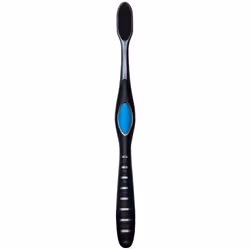 Colgate 360 Charcoal Infused Toothbrush  Floss-Tip Bristles  Soft (Colors Vary) - Pack of 3
